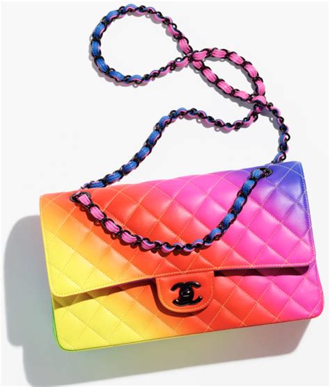 chanel bag rainbow